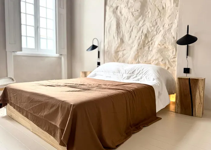 Beige Tranquil Escape By The Sea