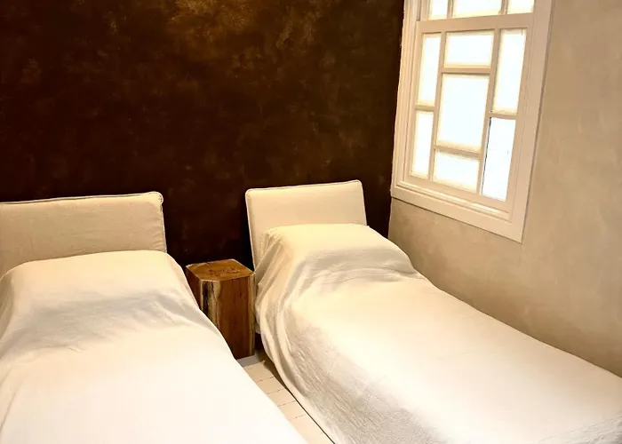 Beige Tranquil Escape By The Sea